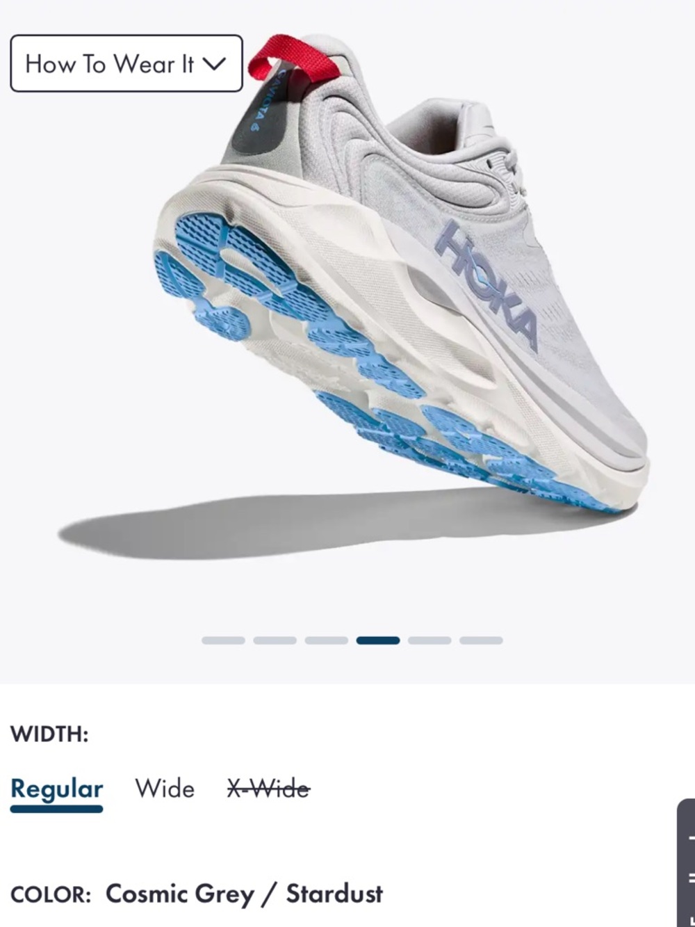 Hoka Gaviota 6 Women’s NWT in box 8.5 B Gray Athletic Sneaker